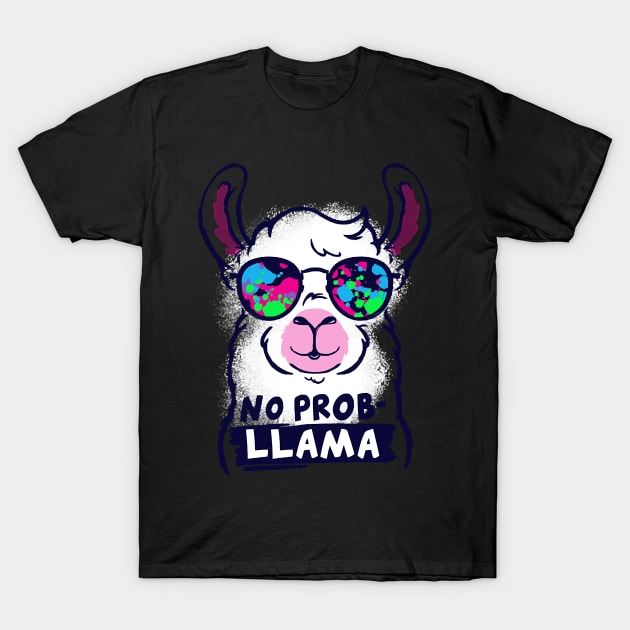 No probllama llama T-Shirt by AttieParetti87